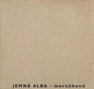 Hliněná omítka - štuk probarvený / finální 20 kg / ALBA meruňková